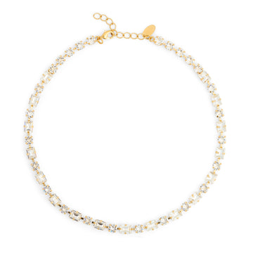 Diora Statement Necklace Crystal