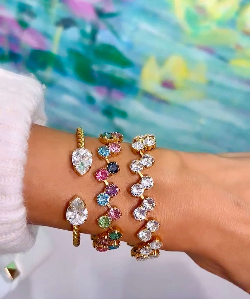 Mini Drop Bracelet Crystal