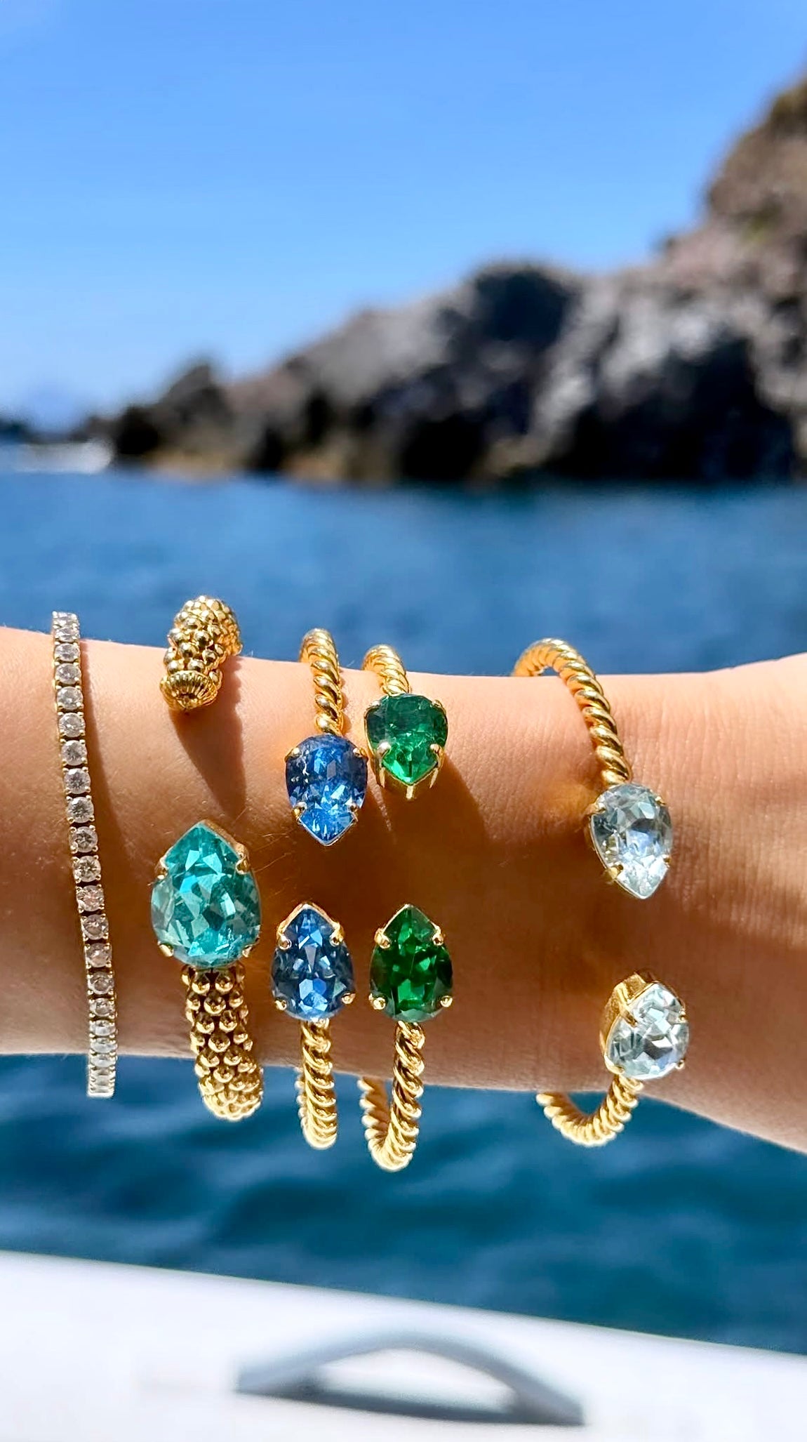 Mini Drop Bracelet ReCreated Ice Blue