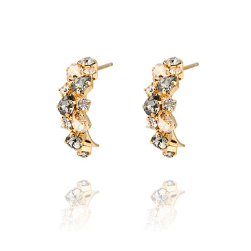 Gabriella Earrings Black Golden