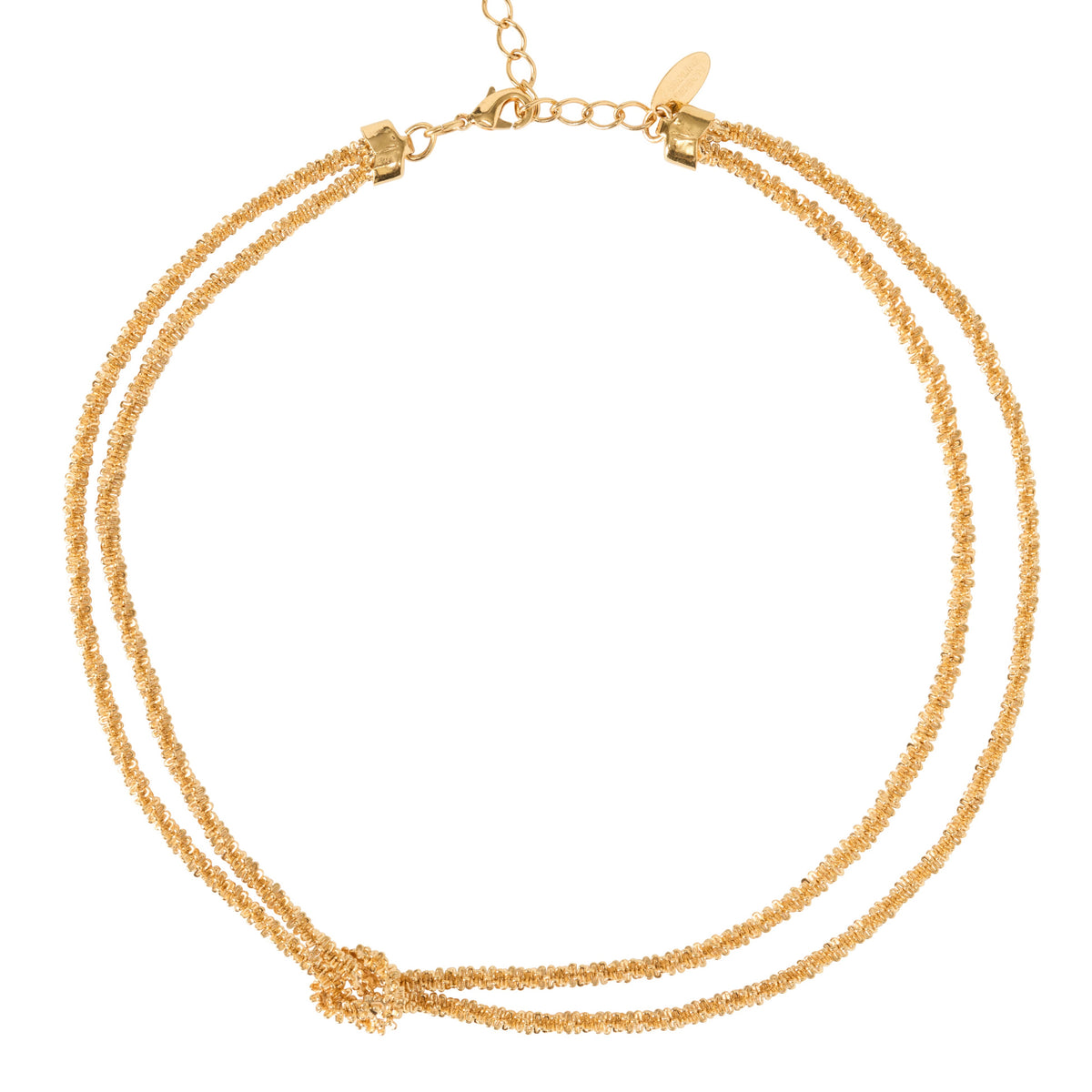 Gemma Knot Necklace