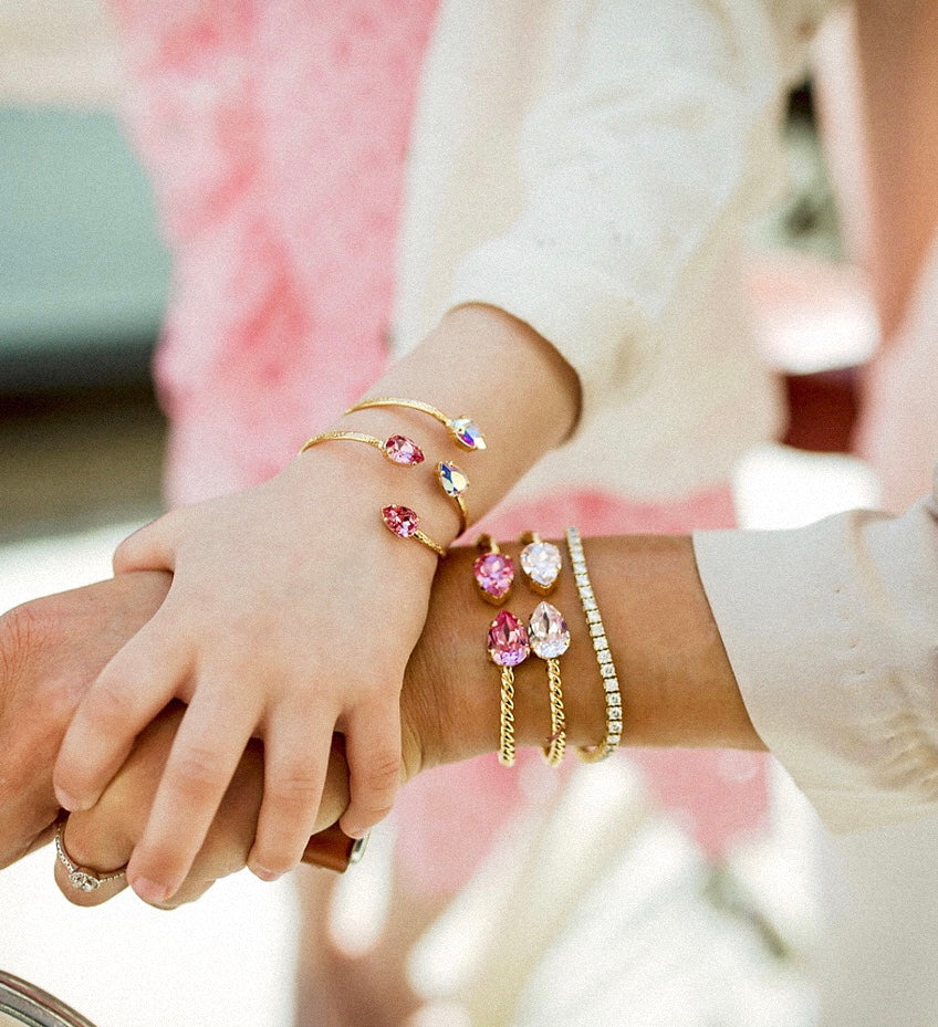 Girls Petite Drop Bracelet Rose