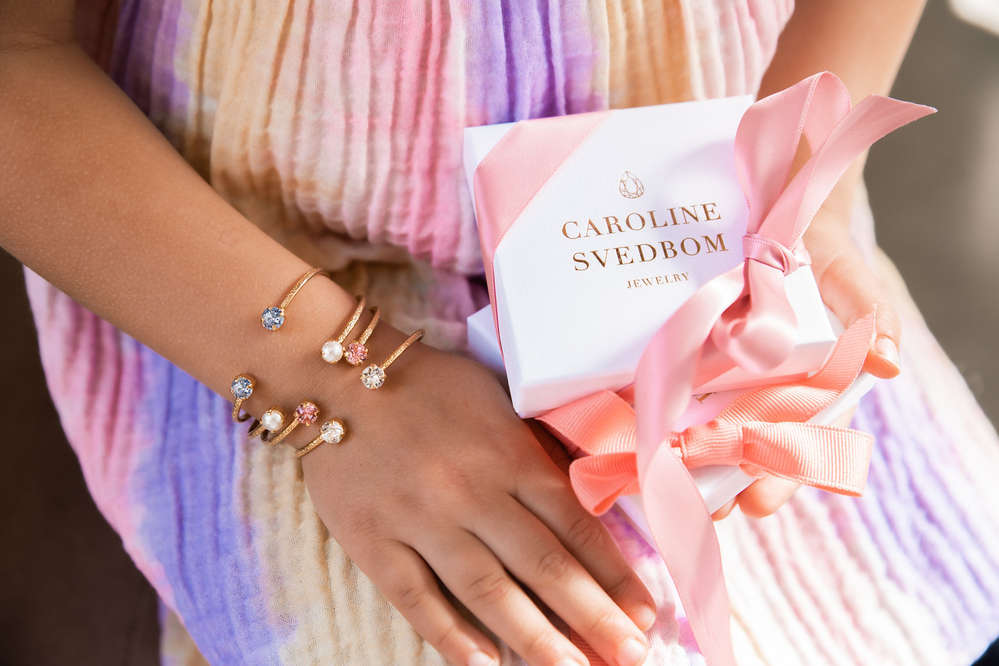 Girls Stud Bracelet Light Turquoise xs