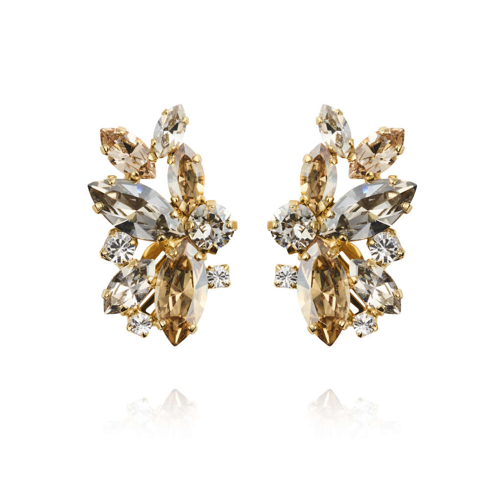 Havanna Ear Cuff Earrings Silver Shade