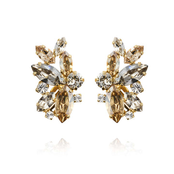 Havanna Ear Cuff Earrings Silver Shade