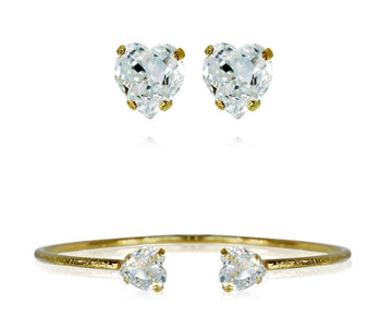 Valentina Heart Set Crystal
