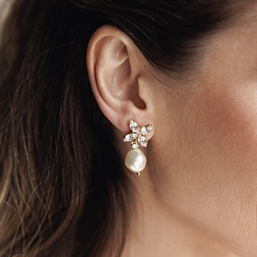 Honey Bee Earrings Crystal