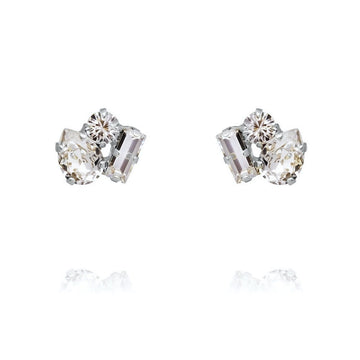 Isa Earrings Crystal Rhodium