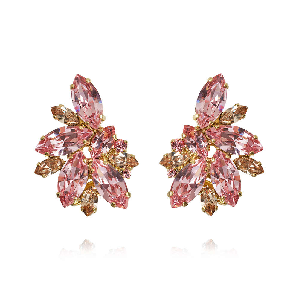 Iris Ear Cuff Earrings Light Rose