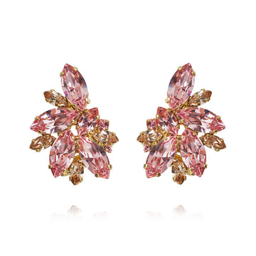 Iris Ear Cuff Earrings Light Rose