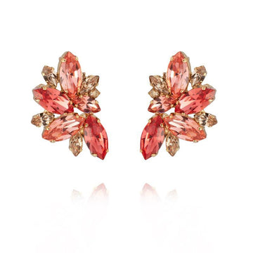 Iris Ear Cuff Earrings Rose Peach