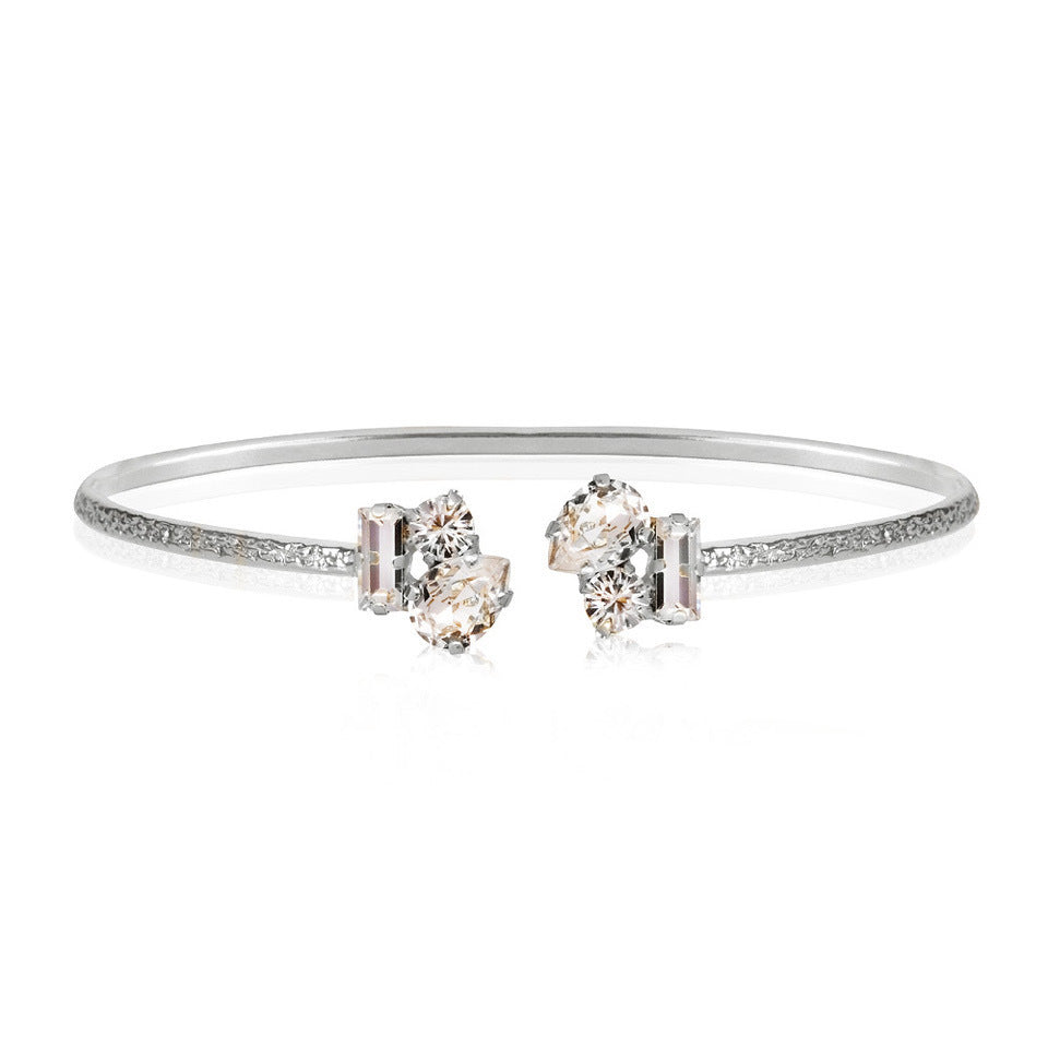 Isa Bracelet Crystal Rhodium
