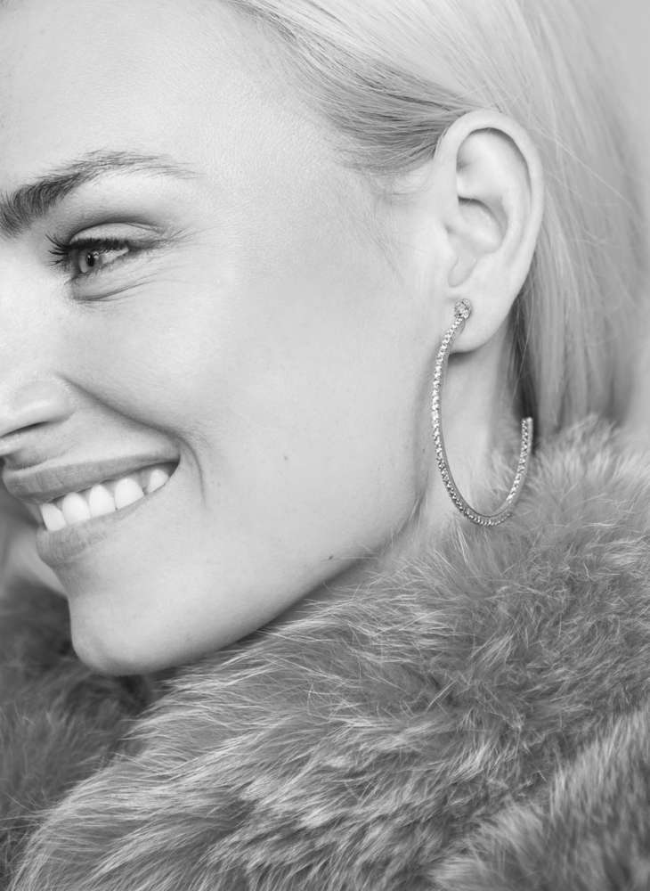 Crystal Loop Earrings