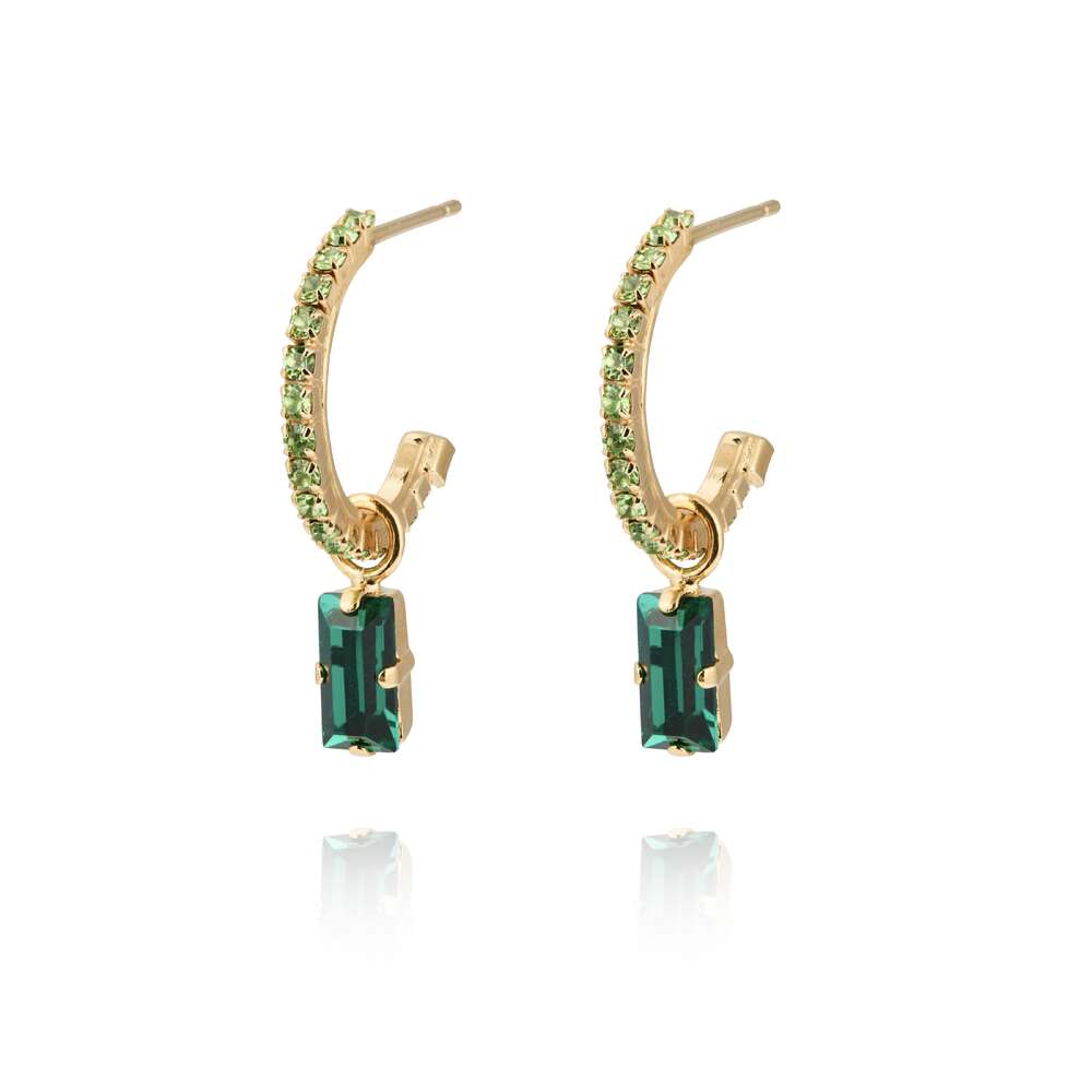 Lucy Earrings Emerald