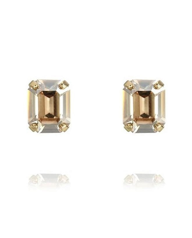 Lydia Stud Earrings Golden Shadow