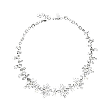La Vie En Rose Necklace Rhodium