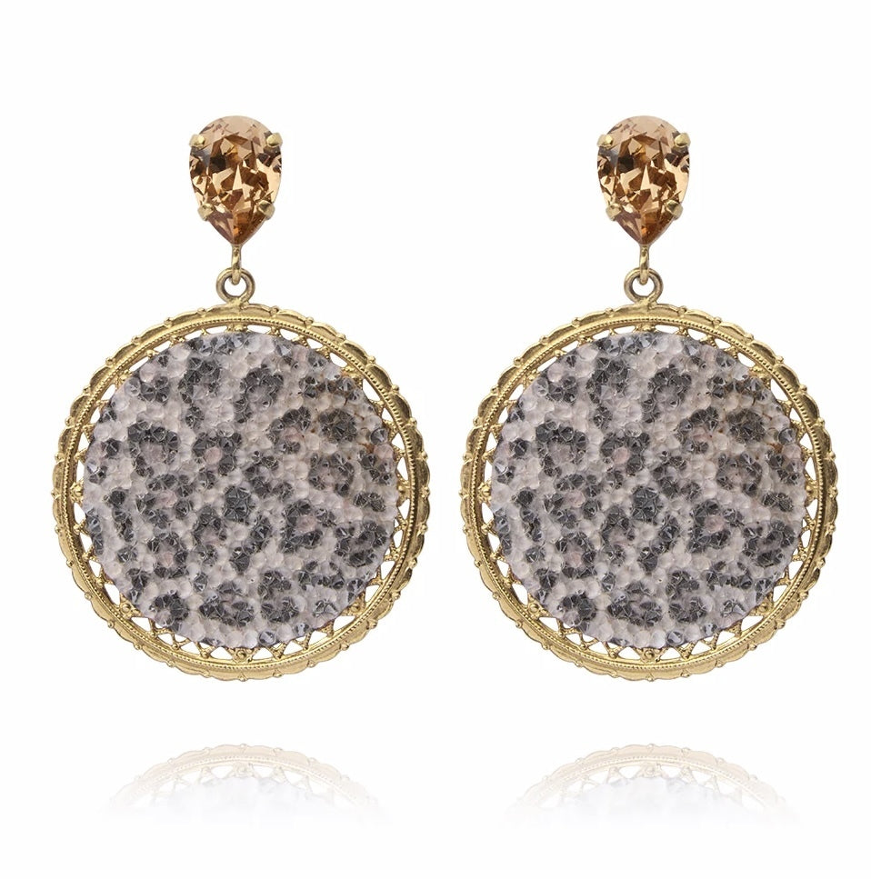 Crystal Rocks Earrings Leo