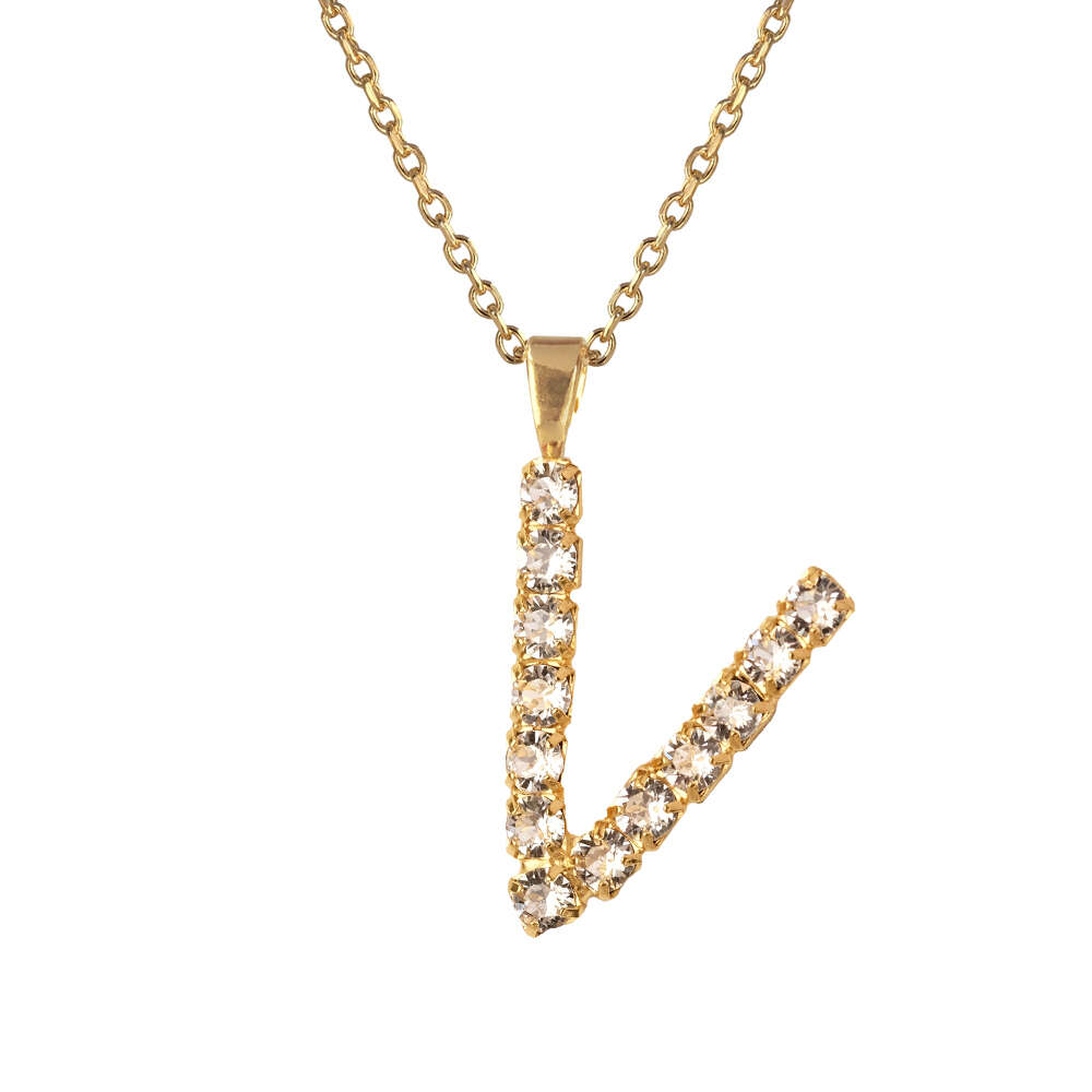 Letter V Necklace
