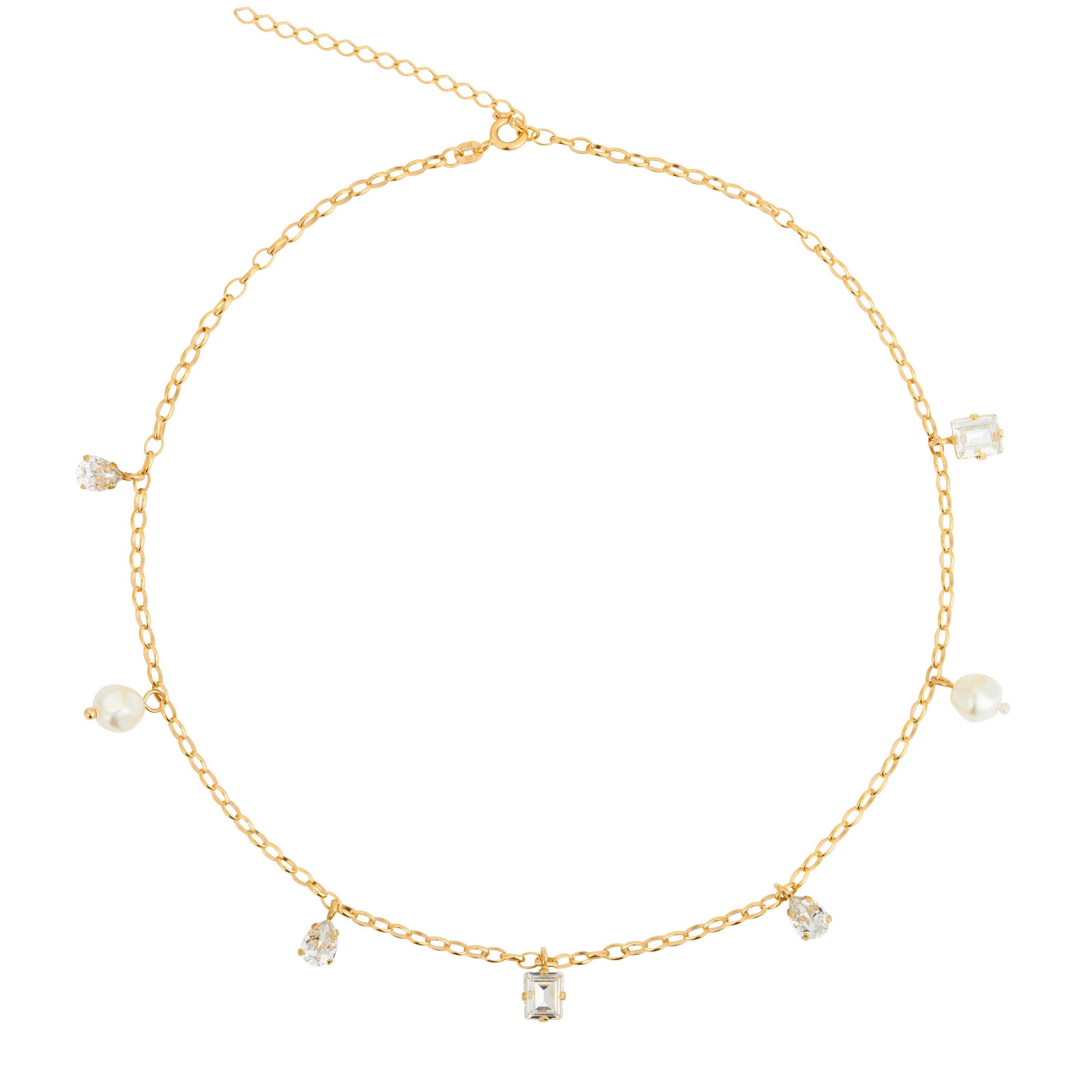 Lumina Necklace Crystal Pearl