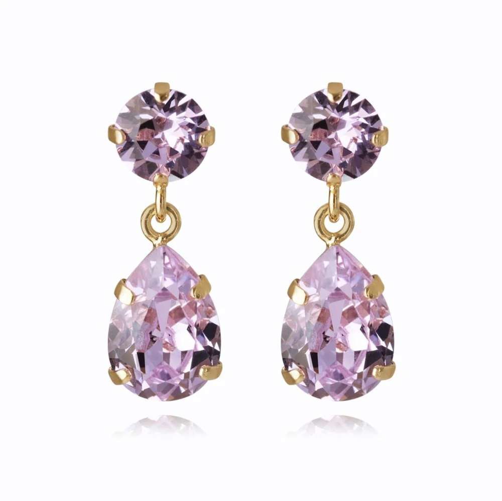 Mini Drop Earrings Violet