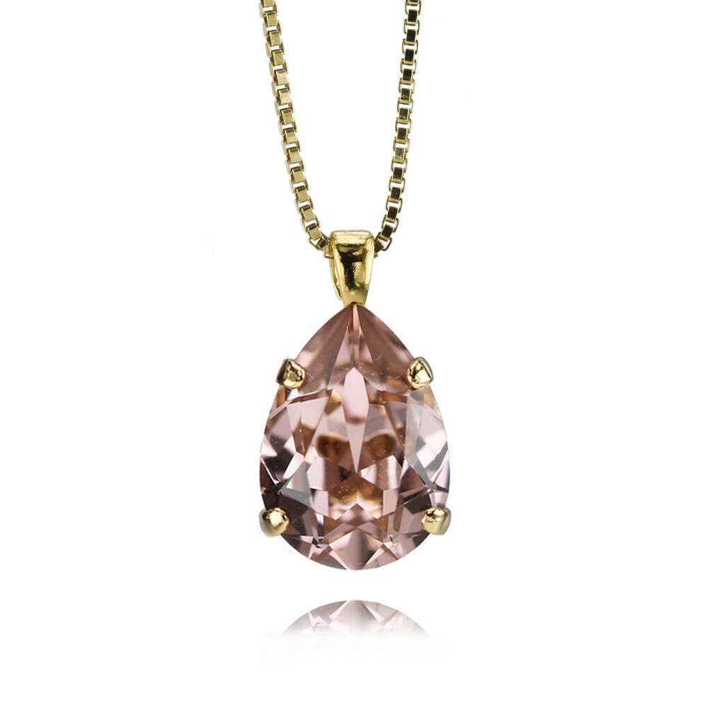 Mini Drop Necklace Vintage Rose