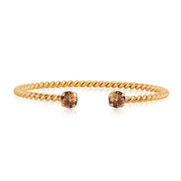Mini Twist Bracelet / Light Smoked Topaz