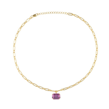 Mini Lydia Necklace Dark Rose