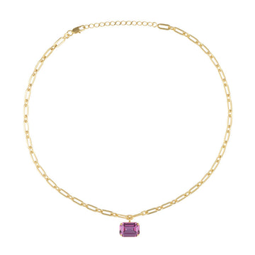 Mini Lydia Necklace Dark Rose