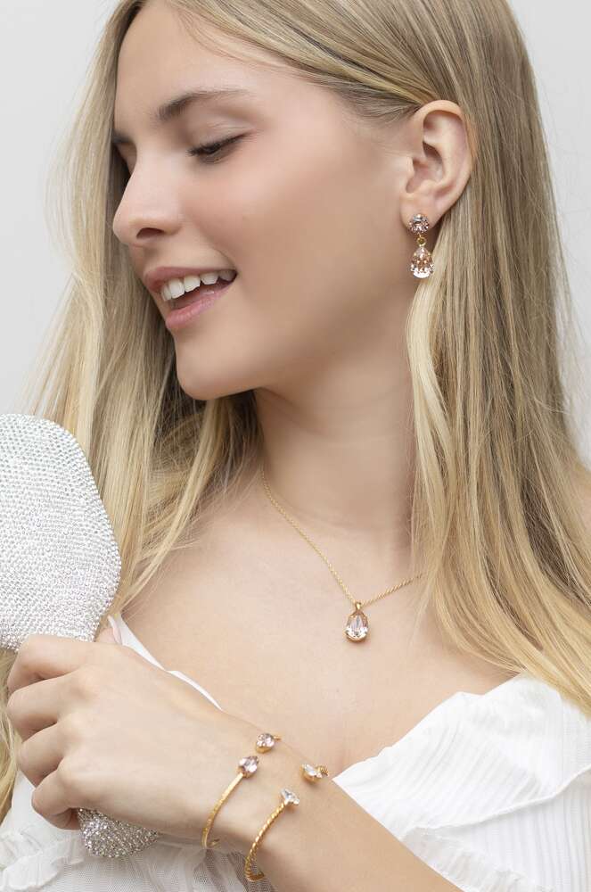 Mini Drop Earrings Vintage Rose