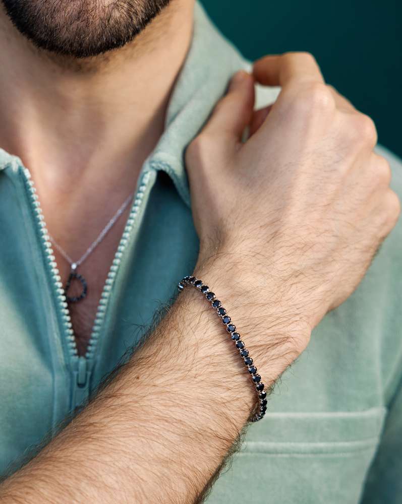 Men´s Zara Bracelet Jet Rhodium