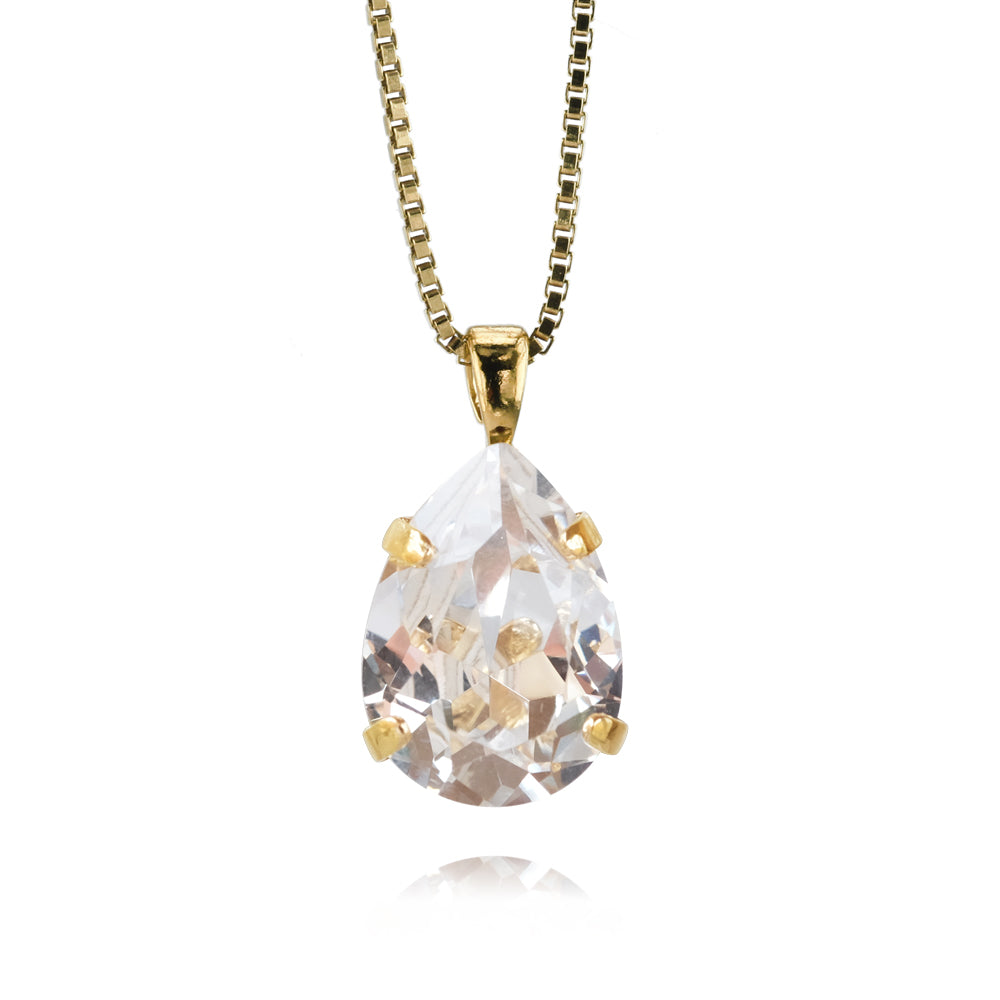 Mini Drop Necklace Crystal