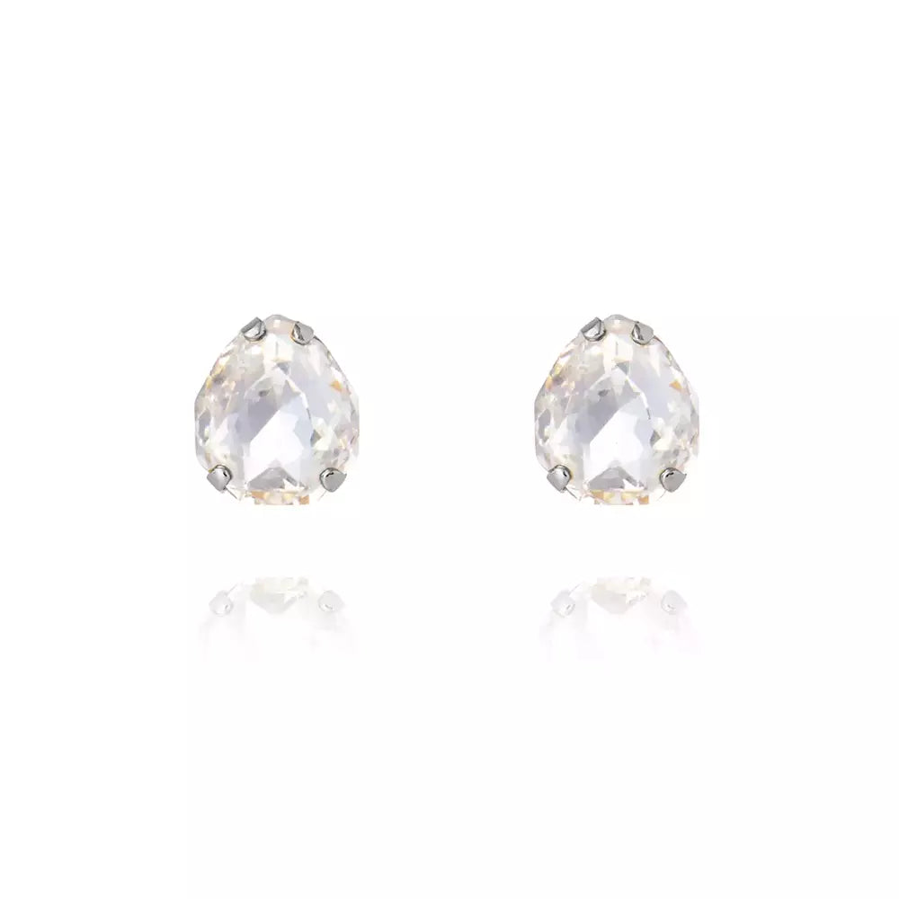 Mini Carlotta Earrings Crystal Rhodium
