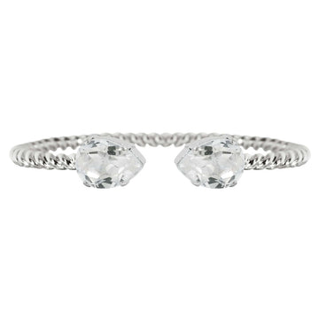 Mini Drop Bracelet Crystal Rhodium