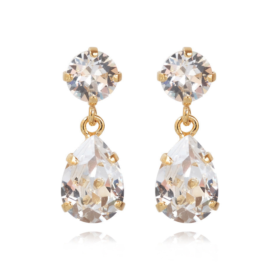 Mini Drop Earrings Crystal