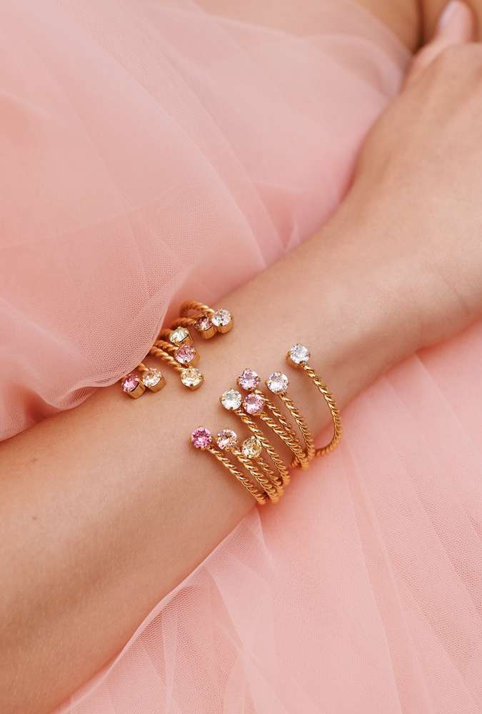 Mini Twist Bracelet Crystal