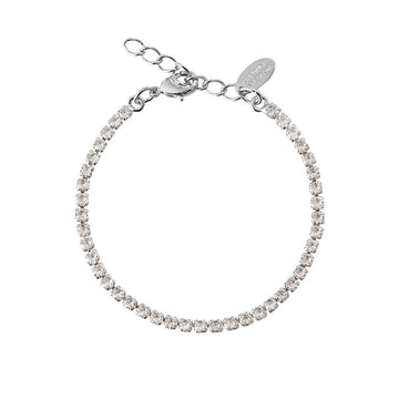 Mini Zara Tennis Bracelet Crystal Rhodium