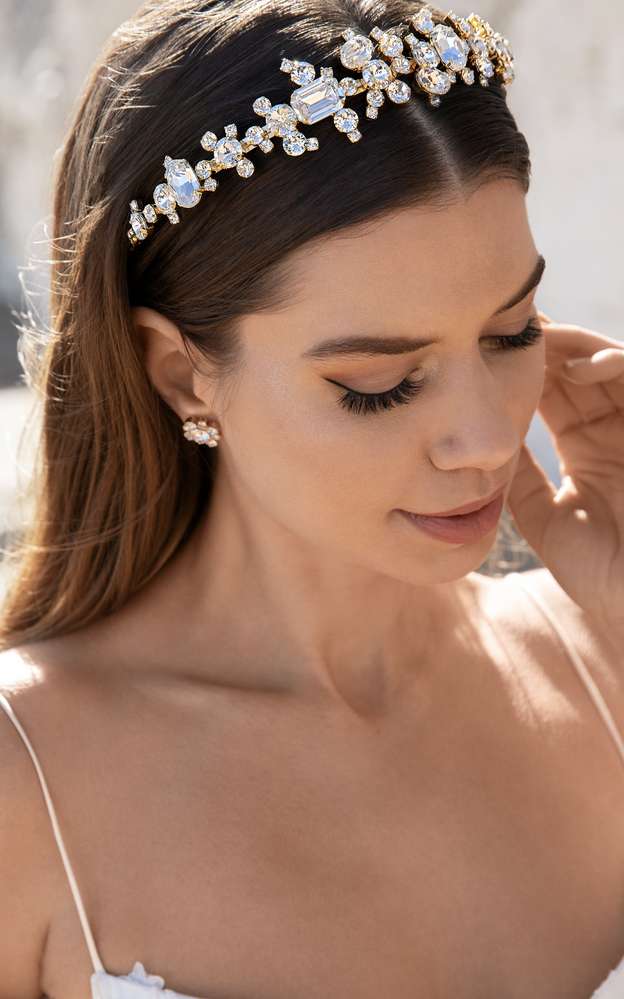 My Luckiest Earrings Crystal Rhodium