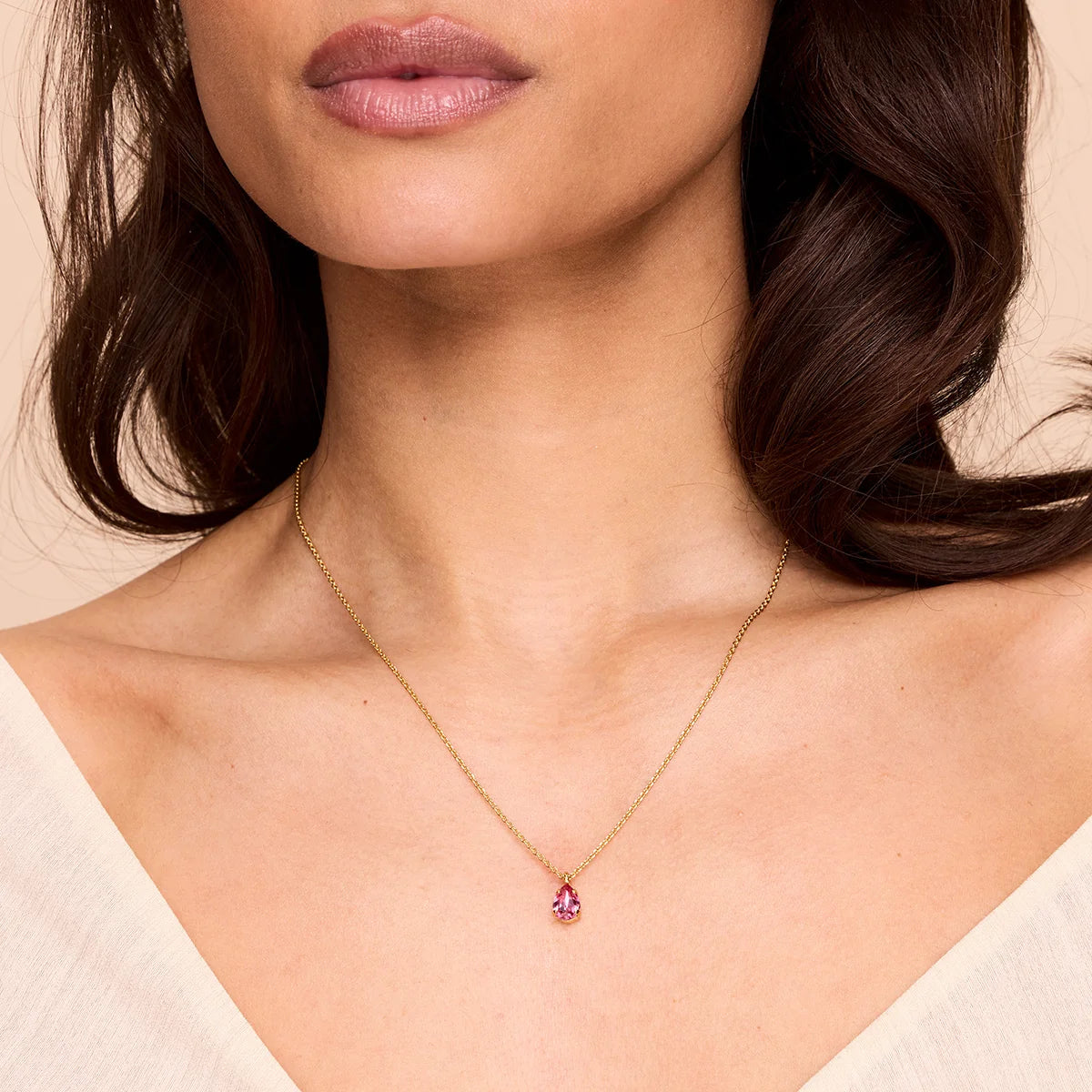Childhood Birthstone Necklace / October