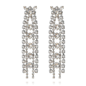 Petite Penelope Earrings Crystal Rhodium