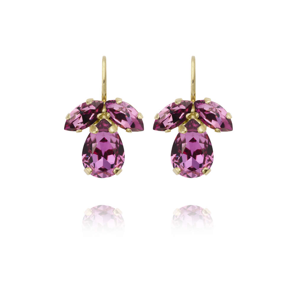 Petite Timo Earrings Dark Rose
