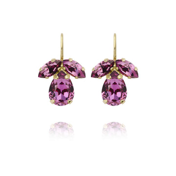 Petite Timo Earrings Dark Rose