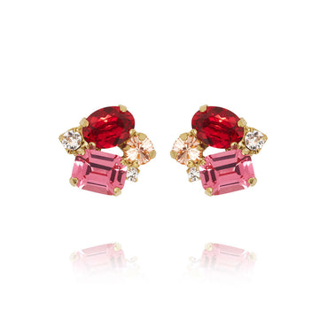 Petite Carolina Earrings Scarlet