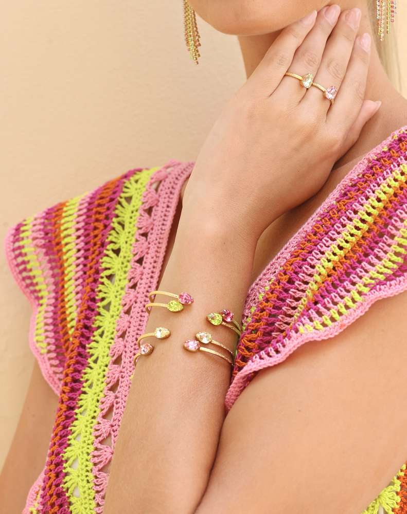 Petite Drop Bracelet Rose