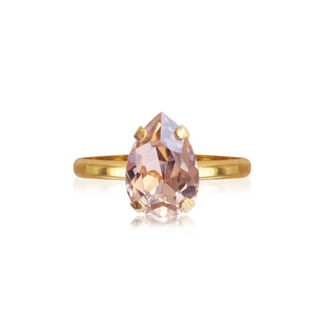 Petite Drop Ring Vintage Rose