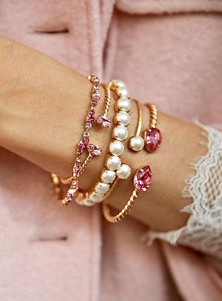 Mini Drop Bracelet Rose