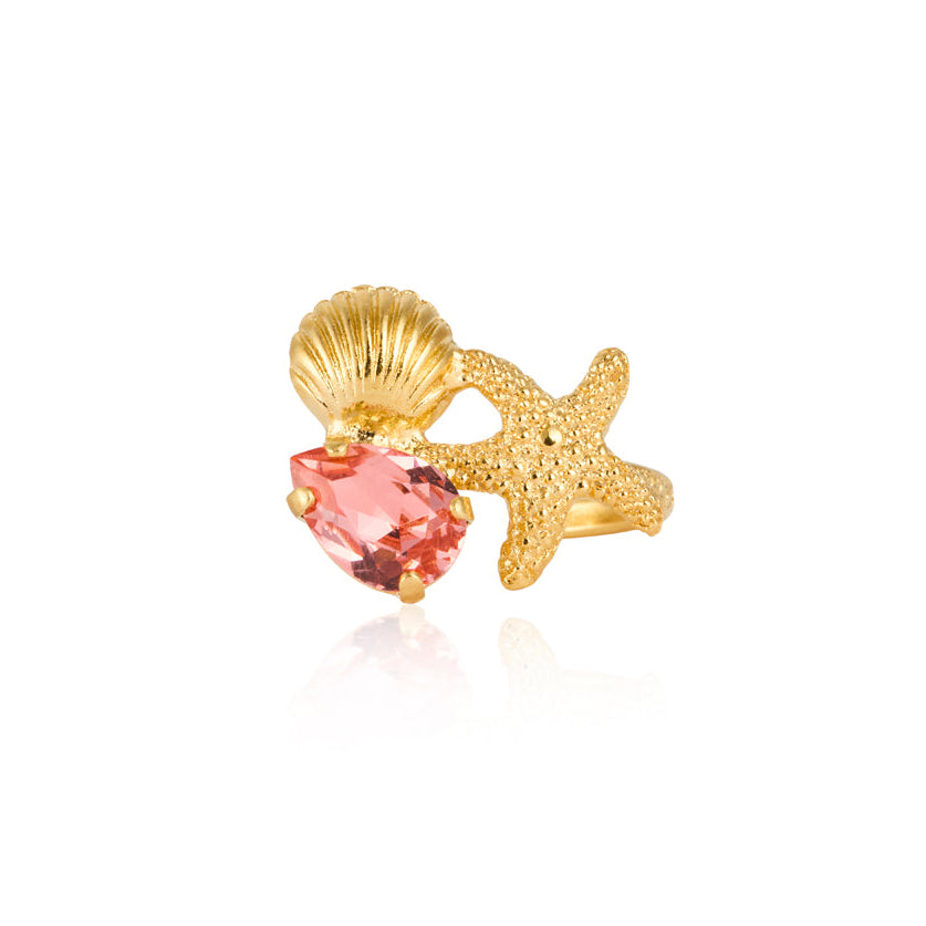 The Seascape Ring Rose Peach