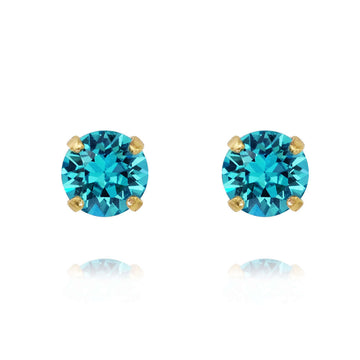 Classic Stud Earrings Light Turquoise