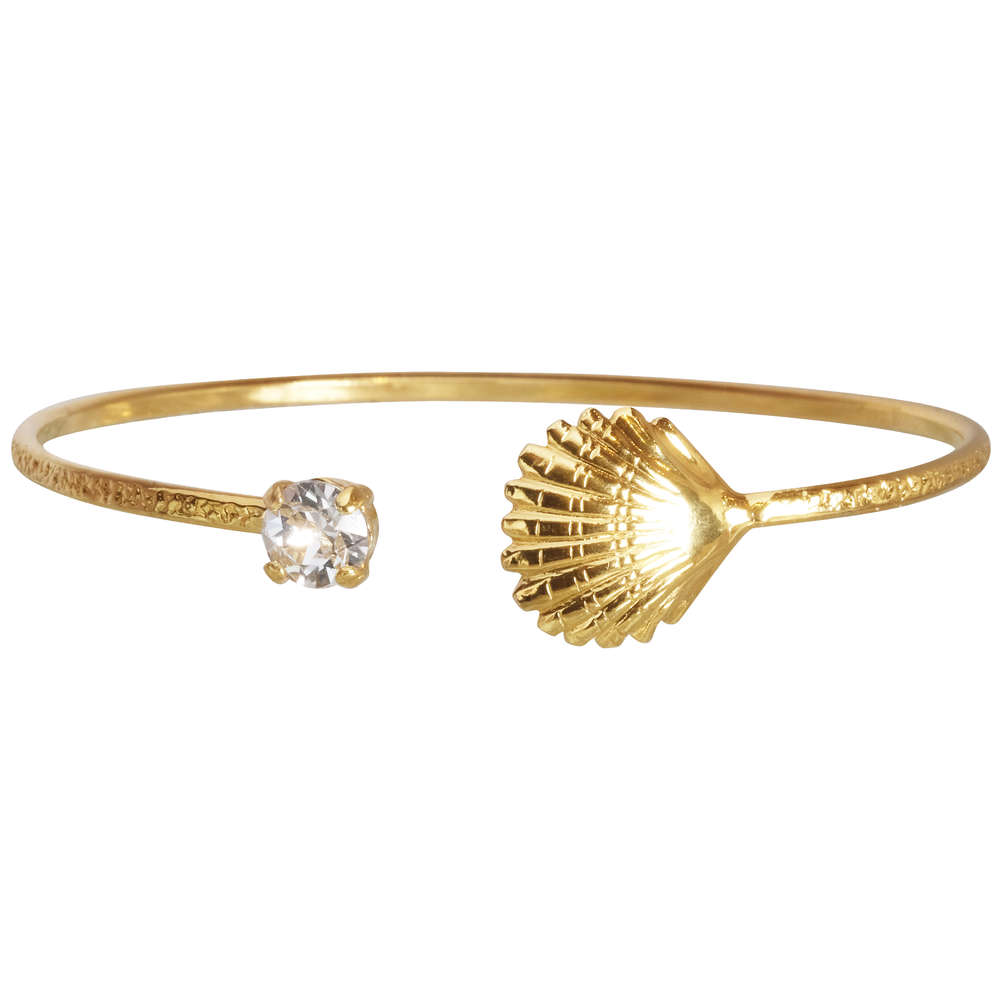 Girls Shell Bracelet Crystal xs
