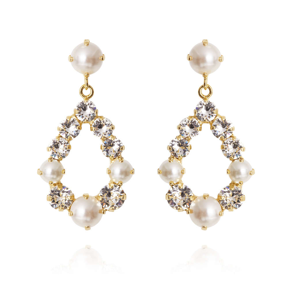 Tears Of Joy Earrings Crystal Pearl