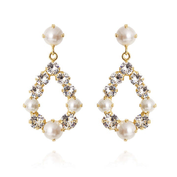 Tears Of Joy Earrings Crystal Pearl